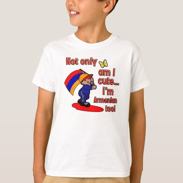 Jag är inte bara söt, jag är armenisk också! tee shirt (Framsida)