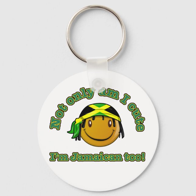 Jag är inte bara söt, jag är Jamaican också Nyckelring (Framsida)