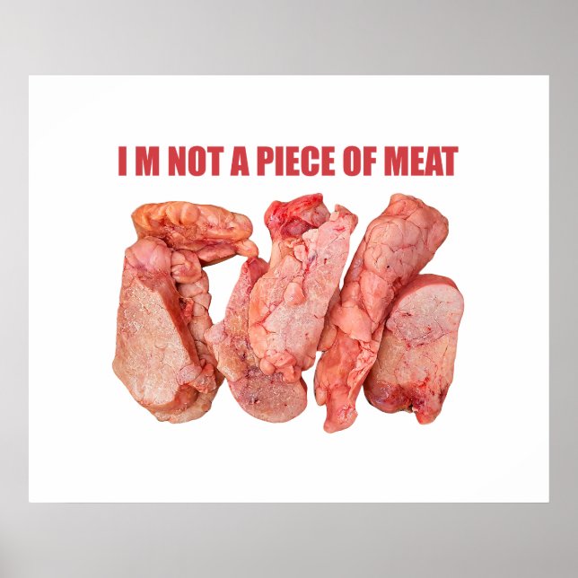 Jag är inte biet av kött koncessionsdesign poster (Framsidan)