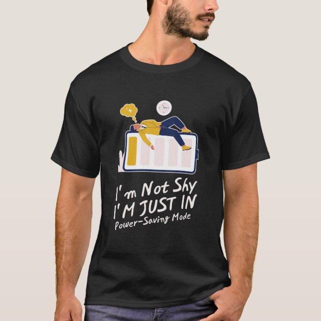Jag är inte blyg t shirt (Framsida)