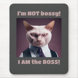 Jag är inte Bossy, jag är Chef - Lustigt Chef Cat Musmatta
