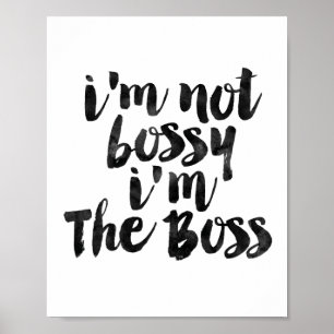 Jag är inte Bossy, jag är Chef Poster