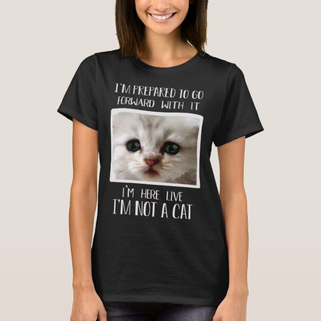 Jag är inte Cat Cat Lawyer Memor. T Shirt (Framsida)