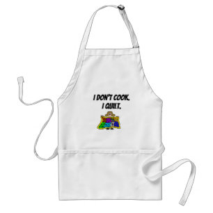 Jag är inte Cook. Jag Quilt. Apron Förkläde