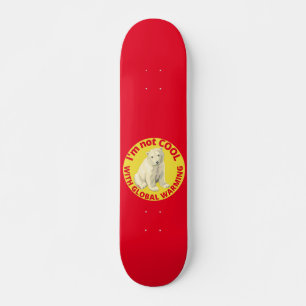 JAG ÄR INTE COOLA MED GLOBAL VARMNING räddat pla Mini Skateboard Bräda 18,5 Cm