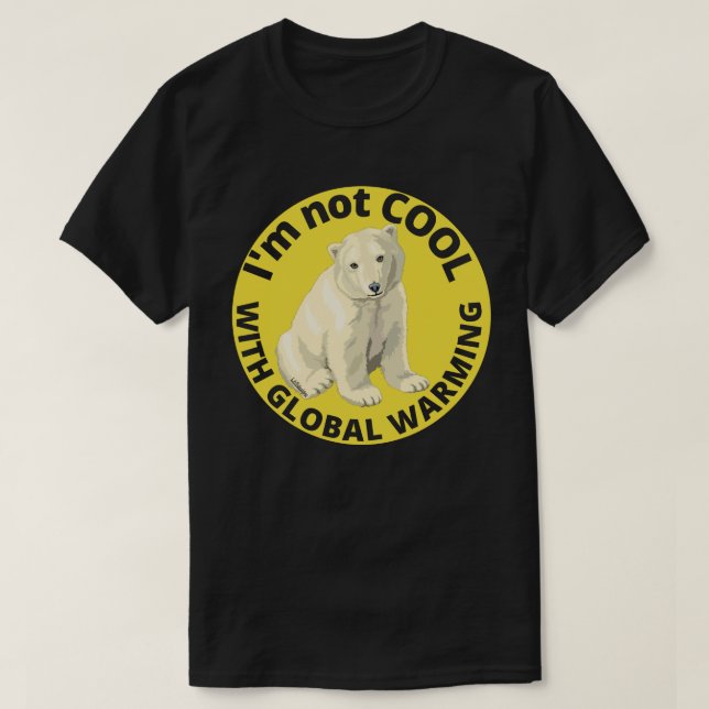 JAG ÄR INTE COOLA MED GLOBAL VARMNING räddat plane T Shirt (Design framsida)