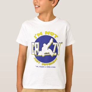 Jag är inte Crazy Hockey Goalie T-shirt