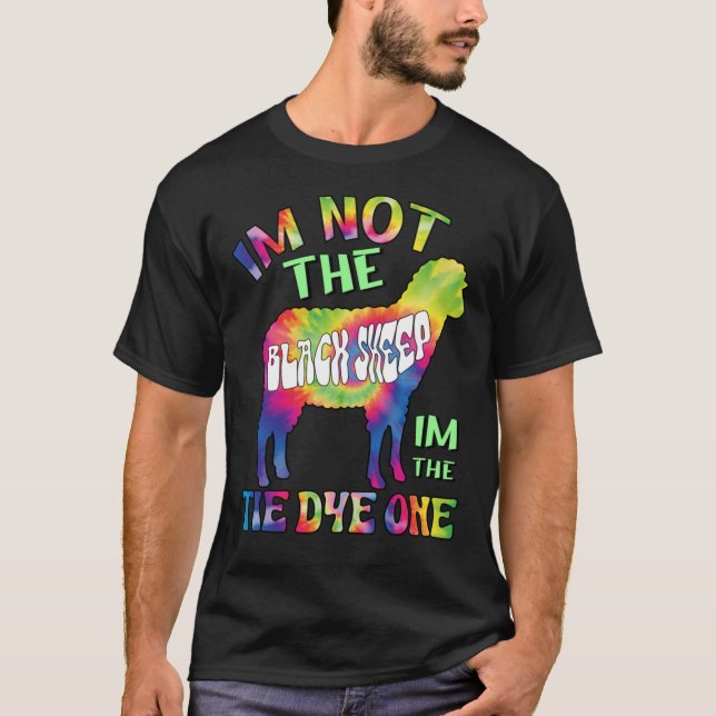 Jag är inte det svarta fåret och tålfärgen ett t shirt (Framsida)