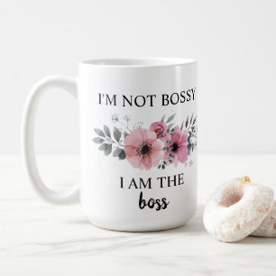 Jag är inte dum, jag är chef kaffemugg