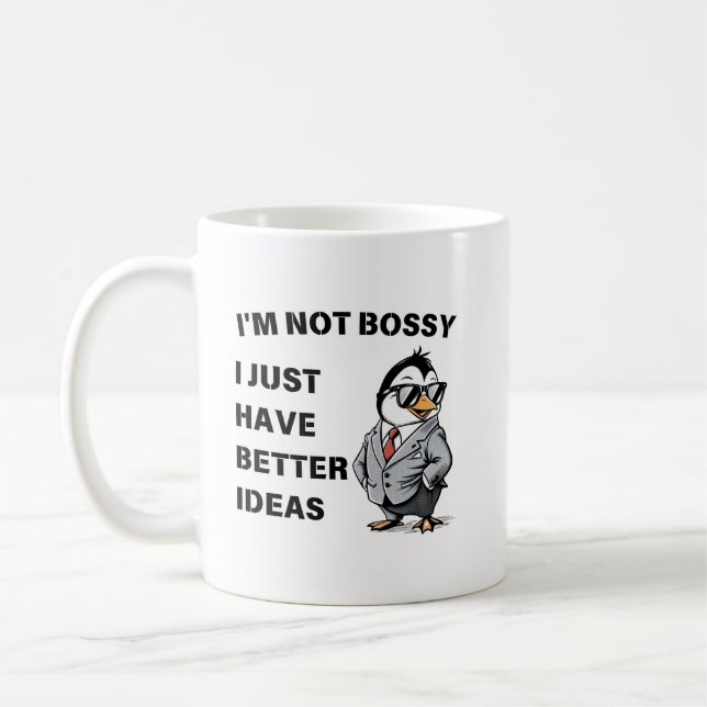 Jag är inte dum. Jag har bara bättre idéer Kaffemugg (Vänster)