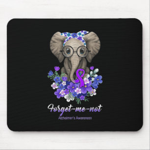 Jag är inte Elephant Flowers Alzheimerheimer Brain Musmatta