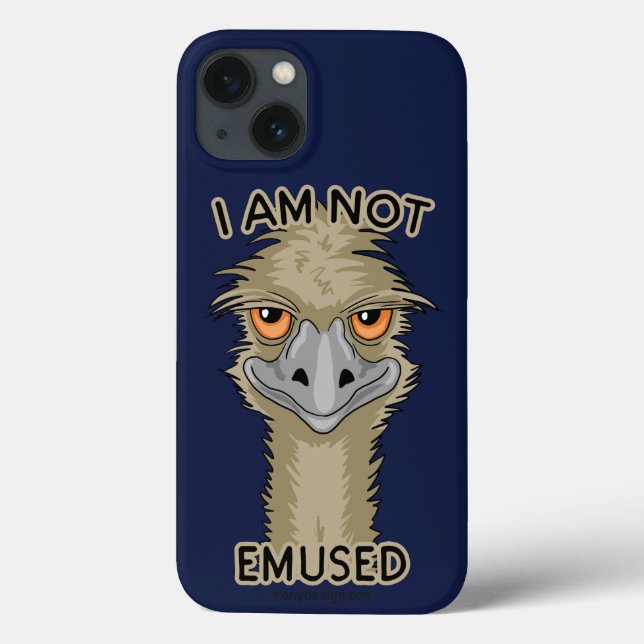 Jag är inte Emused Funny Emu Pun (Baksida)