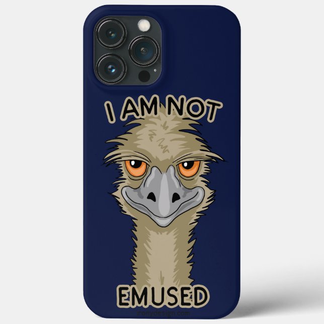 Jag är inte Emused Funny Emu Pun (Baksida)