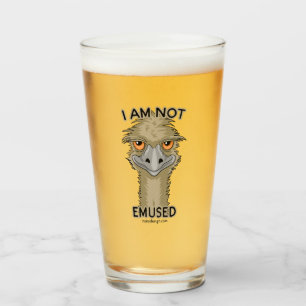 Jag är inte Emused Funny Emu Pun Glaskopp