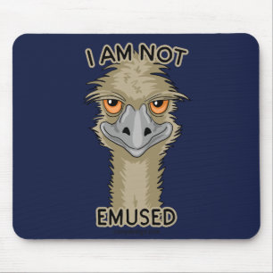 Jag är inte Emused Funny Emu Pun Musmatta