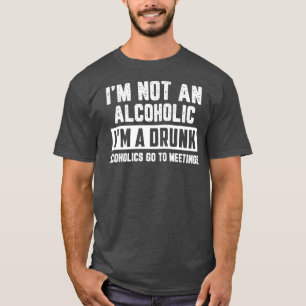 Jag är inte en alkoholländare som en drunk-funk t shirt