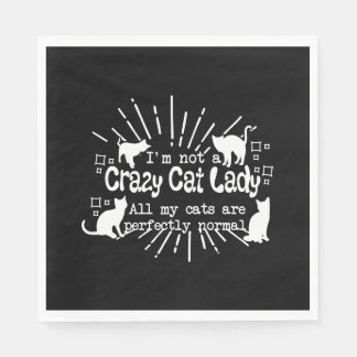 Jag är inte en Crazy Cat Dam Pappersservett