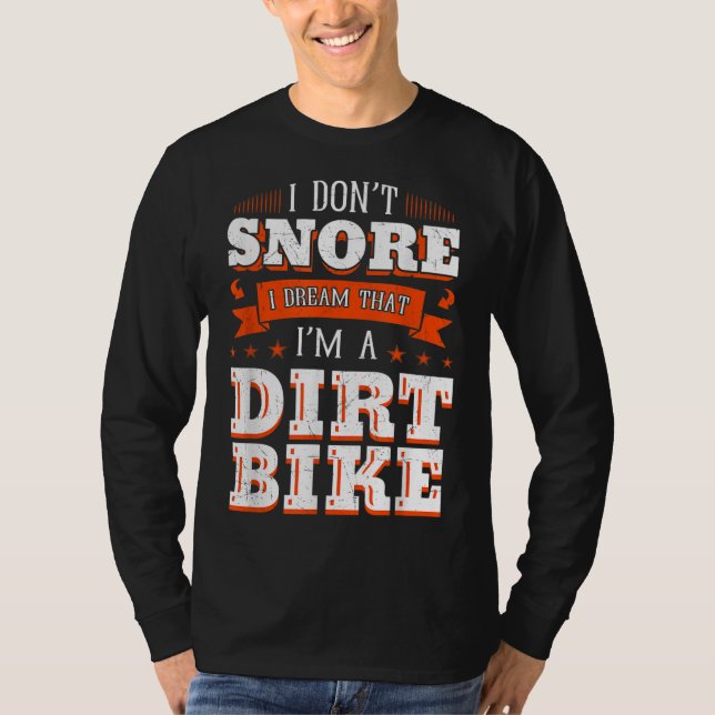 Jag är inte en Dirt Bike Rider Motocr. T Shirt (Framsida)