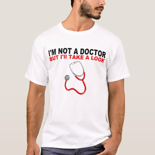 JAG ÄR INTE EN DOKTOR T SHIRT (Framsida)