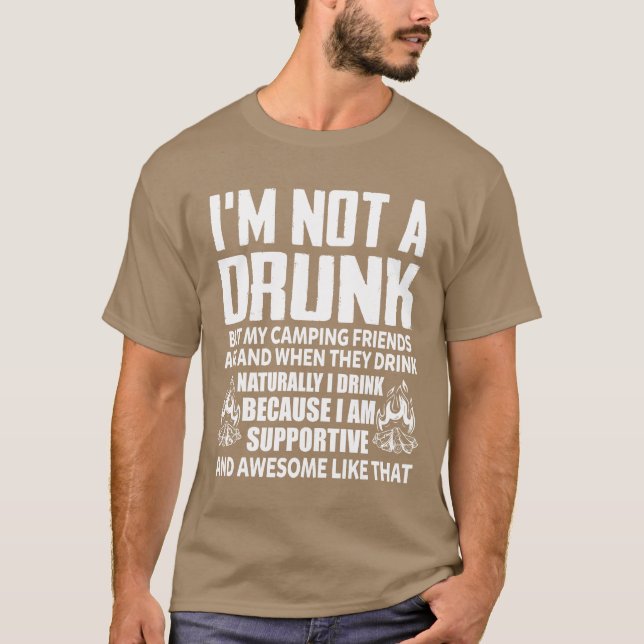 Jag är inte en drunk, men mina kampanjvänner är fi t shirt (Framsida)