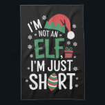 Jag är inte en Elf Just Kort-stilig jul-Julafton Kökshandduk<br><div class="desc">Jag är inte en Elf Just Kort-stilig jul-Julafton</div>
