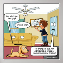 Jag är inte en Fläkt Punny Poster