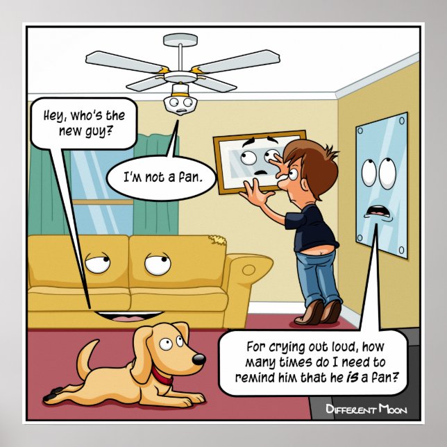 Jag är inte en Fläkt Punny Poster (Framsidan)