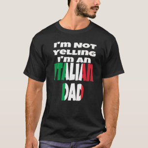 Jag är inte en italiensk Italien-Flagga Humo. T Shirt