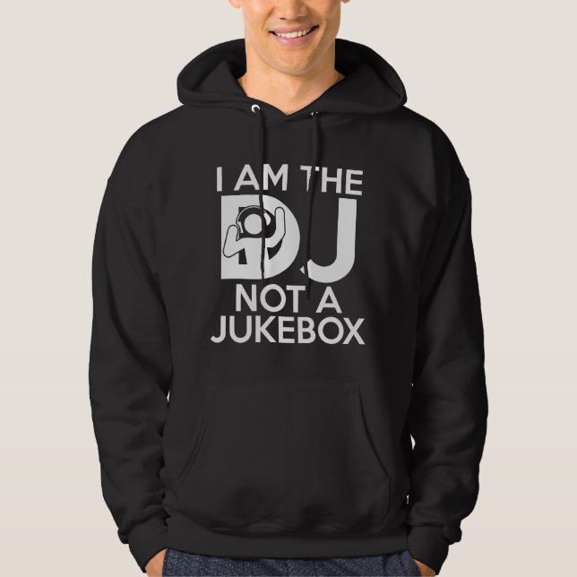 Jag är inte en jukebox hoodie (Framsida)