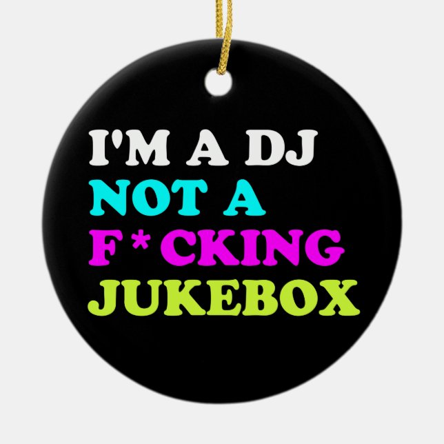 Jag är inte en jukebox Ornament | Ibiza House (Framsidan)