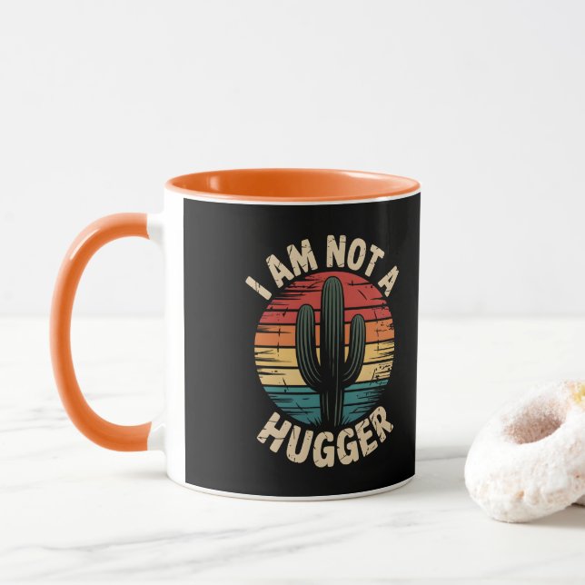 Jag är inte en knuffare mugg (Med munk)