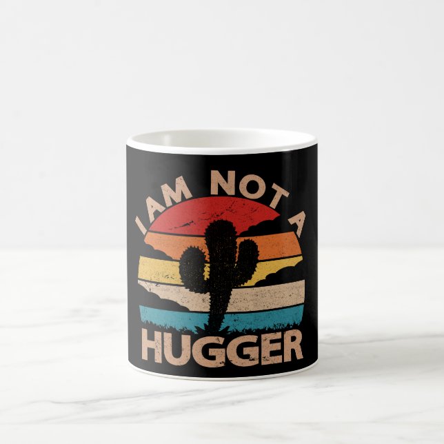 Jag Är Inte En Kramare Rolig Vintage Kaktus  Kaffemugg (Center)
