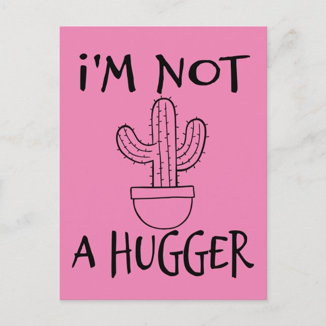 Jag är inte en Kramare snål Cactus Vykort (Framsida)