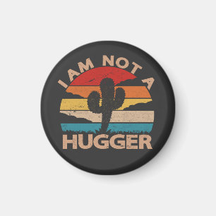 Jag är inte en Kramare Vintage Cactus Magnet