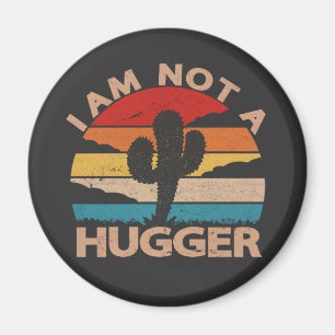 Jag är inte en Kramare Vintage Cactus  Magnet
