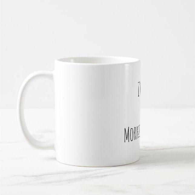 Jag är inte en morgonmänniska Rolig kaffemugg (Vänster)