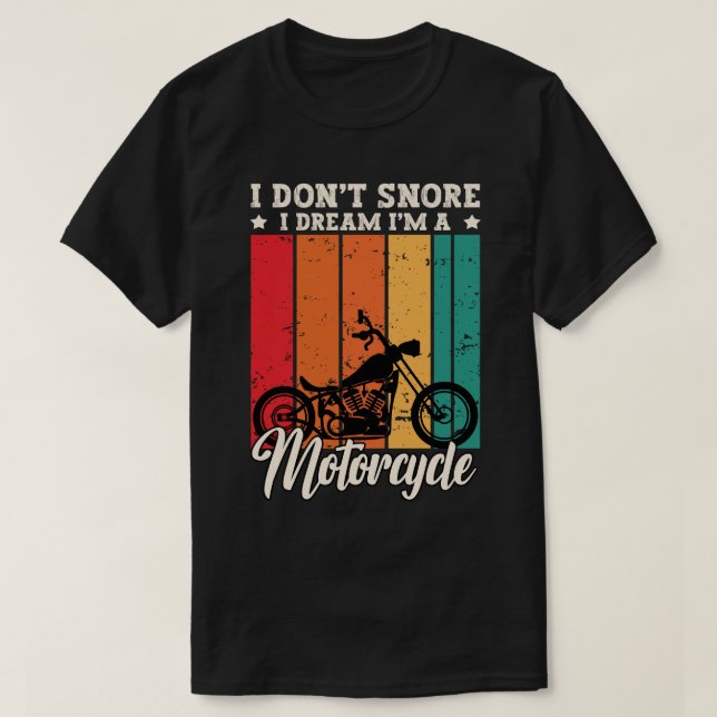 Jag är inte en motorcykel. t shirt (Design framsida)
