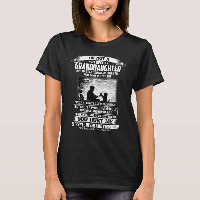 Jag är inte en Perfekt mordotter... T Shirt (Framsida)