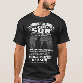 Jag är inte en perfekt son men min galna mamma äls t shirt