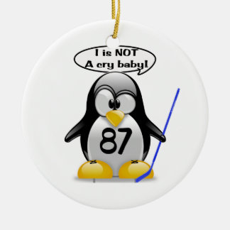 Jag är inte en prydnad för skrikbabyträd julgransprydnad keramik