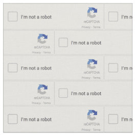 Jag är inte en robot Captcha Tyg