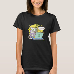 Jag är inte en robot robotliknande t shirt