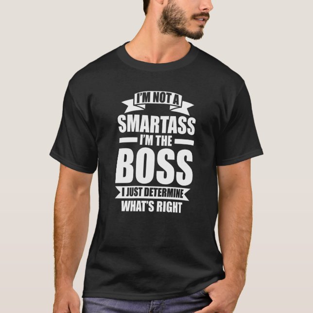 Jag är inte en smartass jag är Chef Chef T Shirt (Framsida)