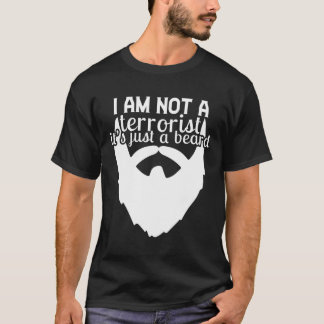 Jag är inte en terrorist bara ett skägg t shirt