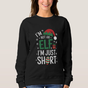 Jag är inte en tomte, bara kort, rolig jul t shirt
