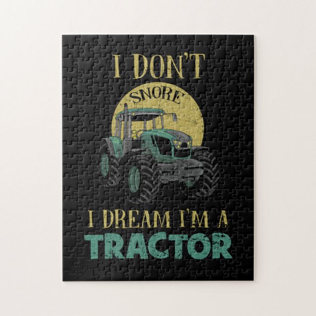 Jag är inte en Tractor Funny Tractor. Pussel (Vertikal)