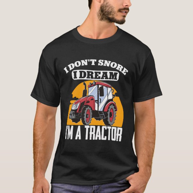 Jag är inte en traktor Farmer Tractor T Shirt (Framsida)