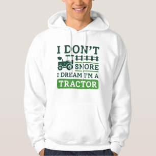 Jag är inte en traktor hoodie