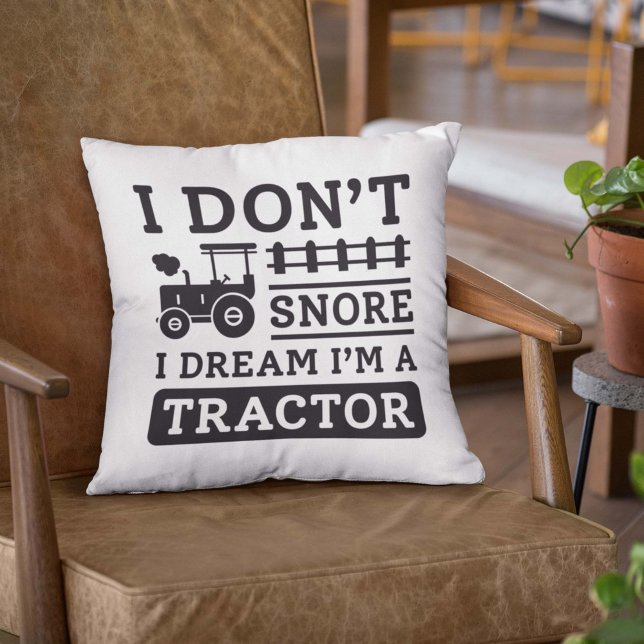 Jag är inte en traktor kudde (tractor pillow)