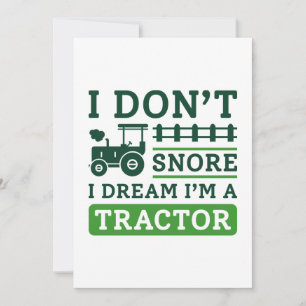 Jag är inte en traktor tack kort